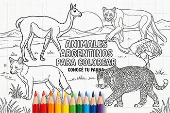 animales argentinos para colorear