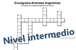 crucigrama de animales argentinos