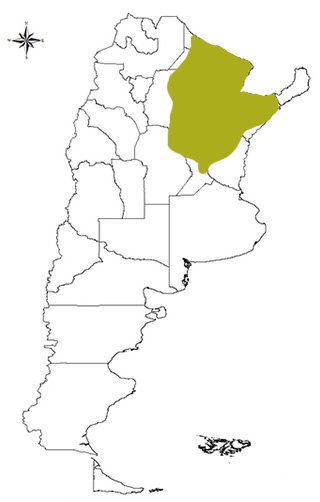 distribucion del aguara guazu en argentina