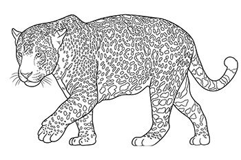 yaguarete para colorear imprimir